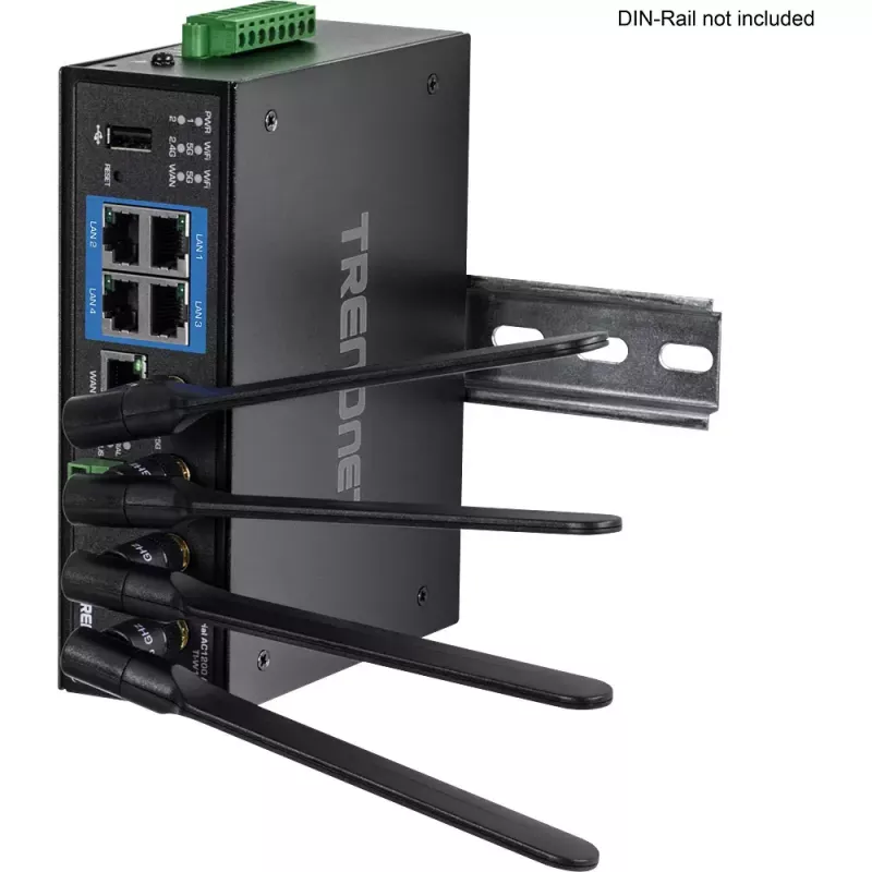 TRENDnet Router bezprzewodowy dwuzakresowy TI-W100, przełącznik 4-portowy
