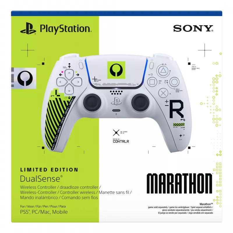 Gamepad Sony DualSense dla PlayStation 5 — Bluetooth/USB, biało-zielony, analogowo/cyfrowy, USB‑C