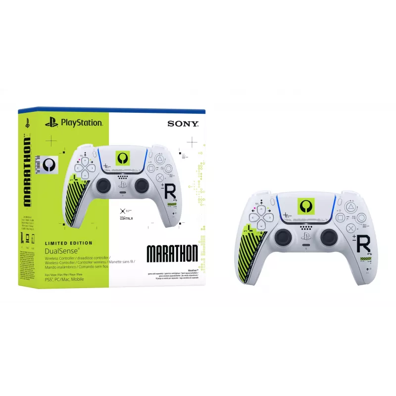Gamepad Sony DualSense dla PlayStation 5 — Bluetooth/USB, biało-zielony, analogowo/cyfrowy, USB‑C