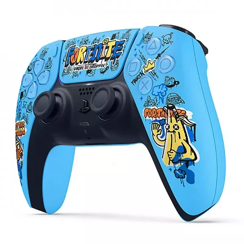 Gamepad Sony DualSense Wireless kontroler PlayStation 5 — model 9593973, niebieski, motyw Fortnite, Bluetooth/USB, zasilany bateriami