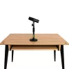 Statyw biurkowy do mikrofonu Shure SH-DESKTOP1, okrągła metalowa podstawa, gwint 3/8 cala, wysokość 26,7–40,6 cm, czarny