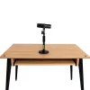 Statyw biurkowy do mikrofonu Shure SH-DESKTOP1, okrągła metalowa podstawa, gwint 3/8 cala, wysokość 26,7–40,6 cm, czarny