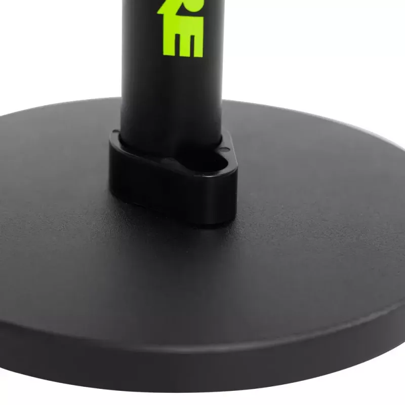 Statyw biurkowy do mikrofonu Shure SH-DESKTOP1, okrągła metalowa podstawa, gwint 3/8 cala, wysokość 26,7–40,6 cm, czarny
