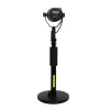 Statyw biurkowy do mikrofonu Shure SH-DESKTOP1, okrągła metalowa podstawa, gwint 3/8 cala, wysokość 26,7–40,6 cm, czarny