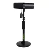 Statyw biurkowy do mikrofonu Shure SH-DESKTOP1, okrągła metalowa podstawa, gwint 3/8 cala, wysokość 26,7–40,6 cm, czarny