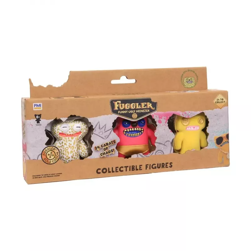 Zestaw figurek akcji p.m.i kids world FUGGLER S3 Gold Edition – 3 szt. mieszane figurki