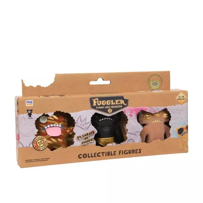 Zestaw figurek akcji p.m.i kids world FUGGLER S3 Gold Edition – 3 szt. mieszane figurki