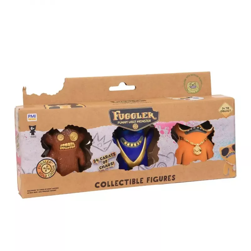 Zestaw figurek akcji p.m.i kids world FUGGLER S3 Gold Edition – 3 szt. mieszane figurki