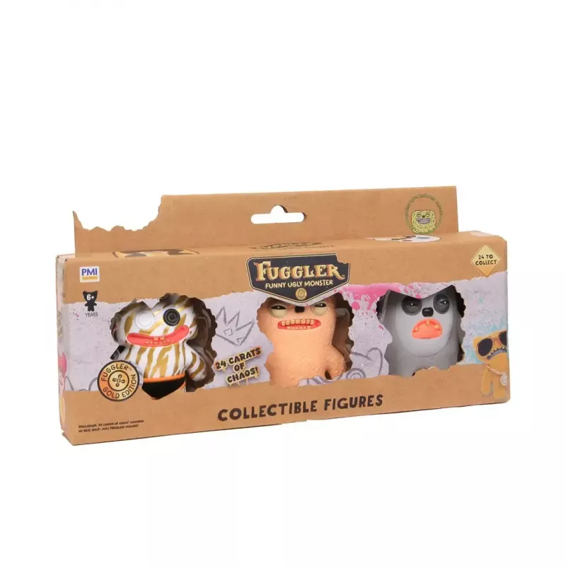 Zestaw figurek akcji p.m.i kids world FUGGLER S3 Gold Edition – 3 szt. mieszane figurki