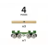 Ravensburger BRIO Wagon do załadunku drewna, akcesoria do kolejek drewnianych, 4 części, wielokolorowy