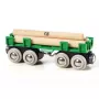 Ravensburger BRIO Wagon do załadunku drewna, akcesoria do kolejek drewnianych, 4 części, wielokolorowy