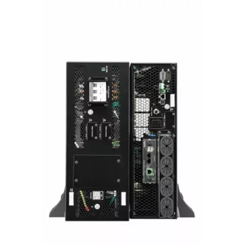 APC Smart-UPS On-Line, 15kVA/15kW, Rack/Wieża, 230V/380V...415V, Podłączenie na stałe 5-przewodowe (3P+N+E)+3-przewodowe (1P+N+E), Karta sieciowa, bez zestawu szyn
