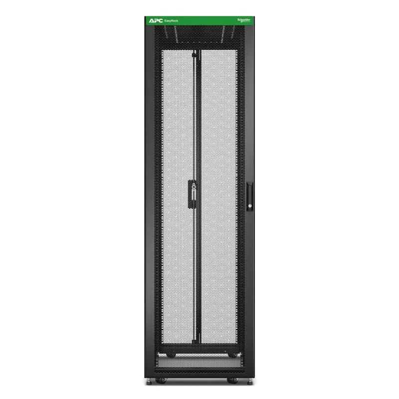 APC Easy Rack, 42U, Czarny, With Roof, Castors, Feet, 4 Brackets, and Side Panels, No Bottom, 1991H x 600W x 800D mm