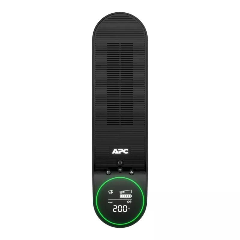 APC Back-UPS Pro for Gaming, 2200VA/1320W, Tower, 230V, 2x UK and 2x IEC C13 outlets, RGB Lights, Pure Sine Wave, Midnight (Czarny)