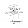 Kuchenka gazowa CGS6436BX WOK, 4 pola grzejne, sterowanie mechaniczne