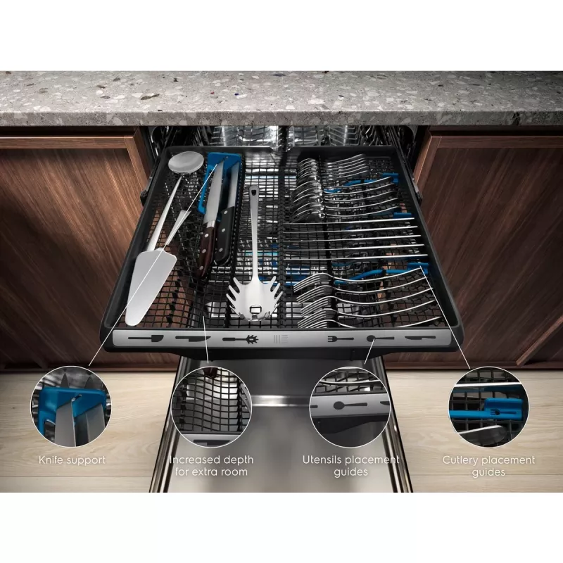 Zmywarka do zabudowy Electrolux EEM69410W — 15 kompletów, 42 dB, pełnowymiarowa 60 cm, AirDry