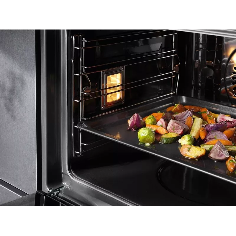 Blacha do piekarnika Electrolux E9OOAF11 — prostokątna 385×465×25 mm, nieprzywierająca, czarna
