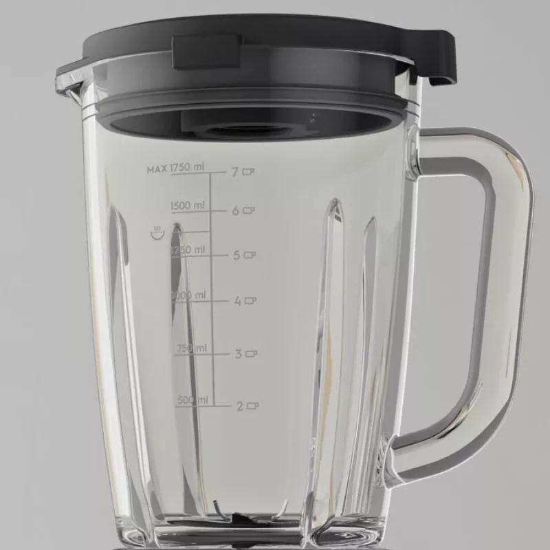 Blender stołowy Electrolux E6TB1-6ST — dzbanek 1,75 L, 1400 W, sterowanie obrotowe, czarny/stal nierdzewna/przezroczysty