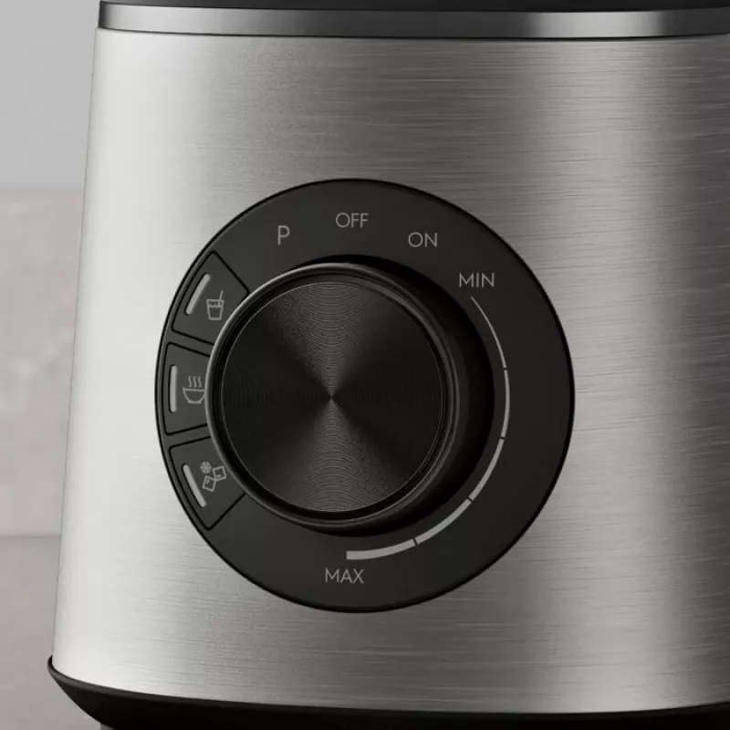 Blender stołowy Electrolux E6TB1-6ST — dzbanek 1,75 L, 1400 W, sterowanie obrotowe, czarny/stal nierdzewna/przezroczysty