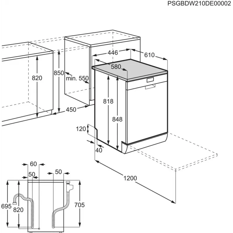 Electrolux ESA42110SW Wolnostojąca zmywarka 9 kompletów 47 dB