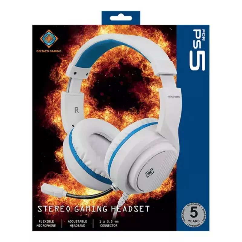 Headset Deltaco GAM-127-W