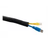Osłona na kable Multibrackets M Universal kabel Sock Self Wrap Basic 19mm Czarna 50m, poliester, -50–150°C