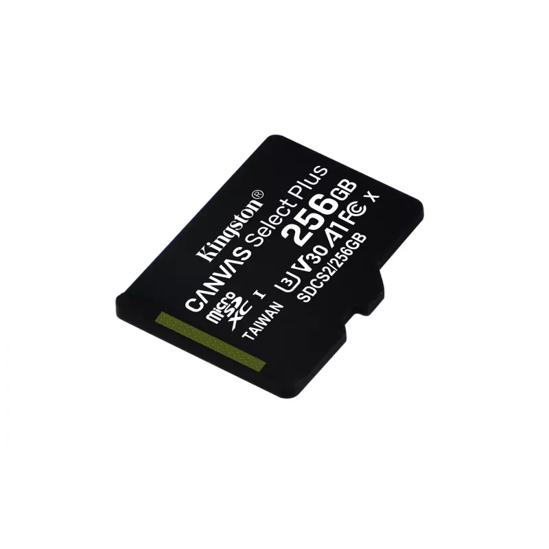Kingston Technology Canvas Select 256GB micSDXC Plus 100R A1 C10 Card + ADP