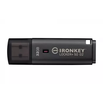 Pamięć USB KINGSTON IronKey Locker Plus 50 G2 32 GB, USB 3.2 Gen 1 Typ-A, AES-256, FIPS 197