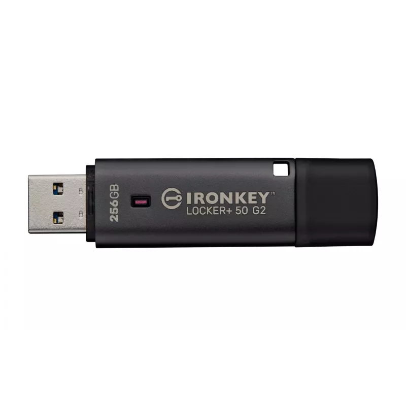 Pamięć USB Flash KINGSTON IronKey Locker Plus 50 G2 256 GB, USB Typ-A, USB 3.2 Gen 1, AES-256, FIPS 197