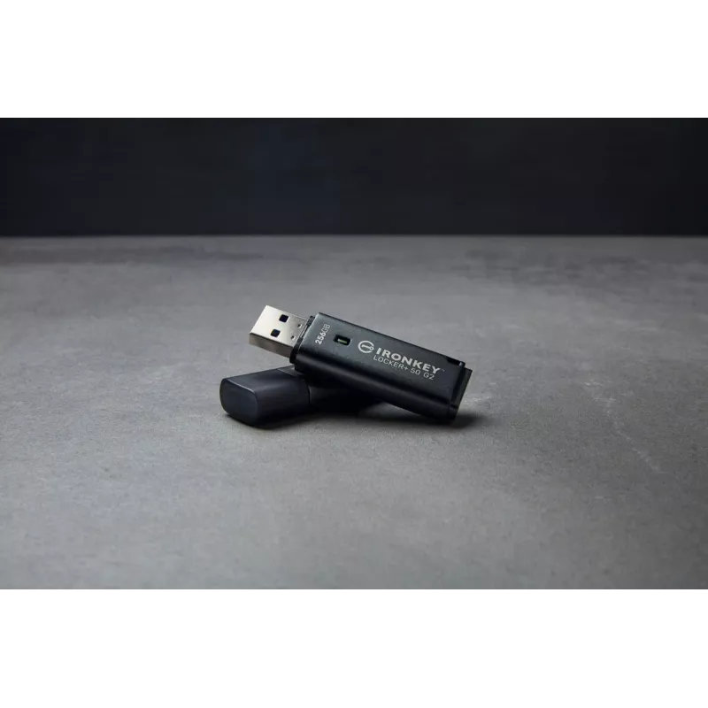 Pamięć USB Flash KINGSTON IronKey Locker Plus 50 G2 256 GB, USB Typ-A, USB 3.2 Gen 1, AES-256, FIPS 197