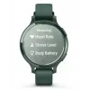 Smartwatch GARMIN Lily 2 Active zielony — 38 mm aluminiowa koperta, silikonowy pasek, GPS, SpO2, 5 ATM, bateria 9 dni