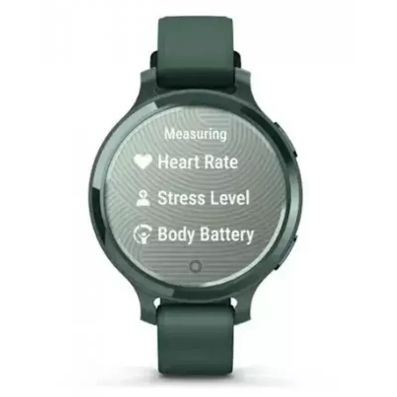 Smartwatch GARMIN Lily 2 Active zielony — 38 mm aluminiowa koperta, silikonowy pasek, GPS, SpO2, 5 ATM, bateria 9 dni