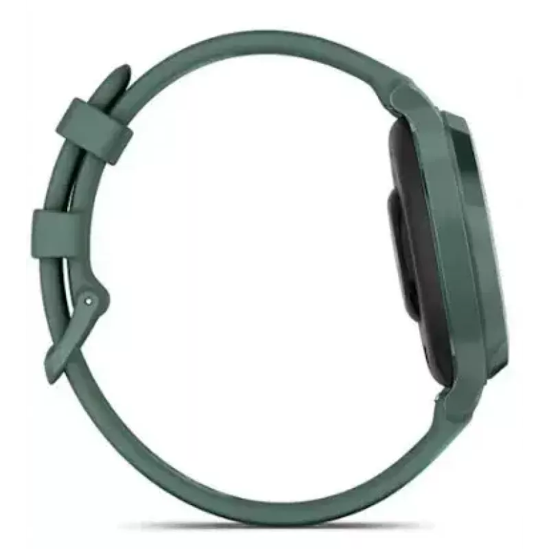 Smartwatch GARMIN Lily 2 Active zielony — 38 mm aluminiowa koperta, silikonowy pasek, GPS, SpO2, 5 ATM, bateria 9 dni