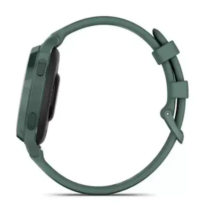 Smartwatch GARMIN Lily 2 Active zielony — 38 mm aluminiowa koperta, silikonowy pasek, GPS, SpO2, 5 ATM, bateria 9 dni