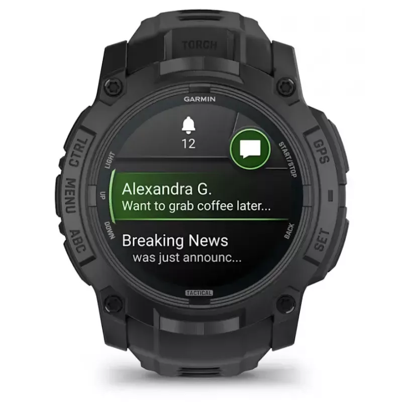 Smartwatch Garmin Instinct 3 Tactical Edition Czarny