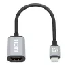 Manhattan USB-C to HDMI kabel, 4K@60Hz, 5 Gbps (USB 3.2 Gen1 aka USB 3.0), 15cm, Czarny, Male to Female, Three Year Warranty