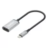 Manhattan USB-C to HDMI kabel, 4K@60Hz, 5 Gbps (USB 3.2 Gen1 aka USB 3.0), 15cm, Czarny, Male to Female, Three Year Warranty