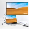 Manhattan USB-C to HDMI kabel, 4K@60Hz, 5 Gbps (USB 3.2 Gen1 aka USB 3.0), 15cm, Czarny, Male to Female, Three Year Warranty