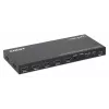 Manhattan 4K 4-Port HDMI Multiviewer Switch, przełącznik z czterema wejściami na jednym wyświetlaczu, 4k@30Hz, wiele opcji widoku w tym obraz w obrazie i ekran podwójny/poczwórny, sterowanie przyciskiem lub pilotem, audio 3,5 mm i Toslink, czarny, 3 lata gwarancji