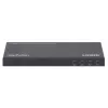 Manhattan 4K 4-Port HDMI Multiviewer Switch, przełącznik z czterema wejściami na jednym wyświetlaczu, 4k@30Hz, wiele opcji widoku w tym obraz w obrazie i ekran podwójny/poczwórny, sterowanie przyciskiem lub pilotem, audio 3,5 mm i Toslink, czarny, 3 lata gwarancji