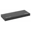 Manhattan 4K 4-Port HDMI Multiviewer Switch, przełącznik z czterema wejściami na jednym wyświetlaczu, 4k@30Hz, wiele opcji widoku w tym obraz w obrazie i ekran podwójny/poczwórny, sterowanie przyciskiem lub pilotem, audio 3,5 mm i Toslink, czarny, 3 lata gwarancji