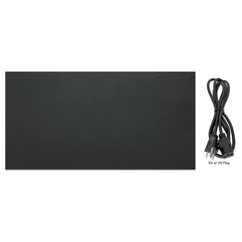 Intellinet 24-portowy gigabitowy przełącznik Ethernet PoE+ z 2 portami SFP, zgodny z IEEE 802.3at/af (PoE+/PoE), budżet mocy PoE 370 W, dwa otwarte sloty 1G SFP, do montażu w szafie rack 19 cali