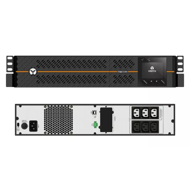 Vertiv EDGELI-1500IRT2U zasilacz awaryjny (UPS) Line-Interactive 1,5 kVA 1350 W 6 gniazd AC