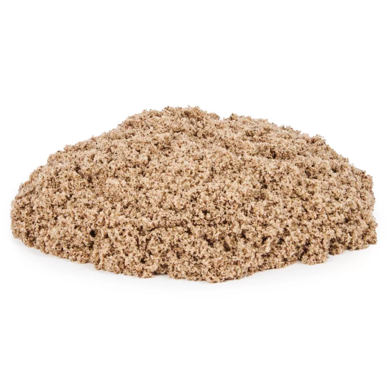 Kinetic Sand, 5,5 funta (2,5 kg) naturalny brązowy piasek do zabawy dla dzieci, do prac plastycznych i rękodzieła, piaskownicy, Amazon Exclusive (opakowanie może się różnić), formowalne zabawki sensoryczne, od 3 lat