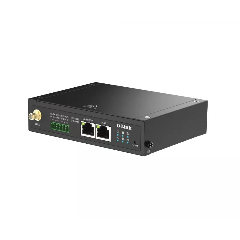 D-Link 4G LTE IIoT Gateway, Bramka sieci komórkowej, Czarny, 4G, LTE, LTE, MicroSD (TransFlash), Zewnętrzny