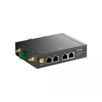 D-Link 4G LTE M2M VPN Wi-Fi Router, router sieci komórkowej, Czarny, Szyna DIN, 802.11b, 802.11g, Wi-Fi 4 (802.11n), 300 Mbit/s, 4G