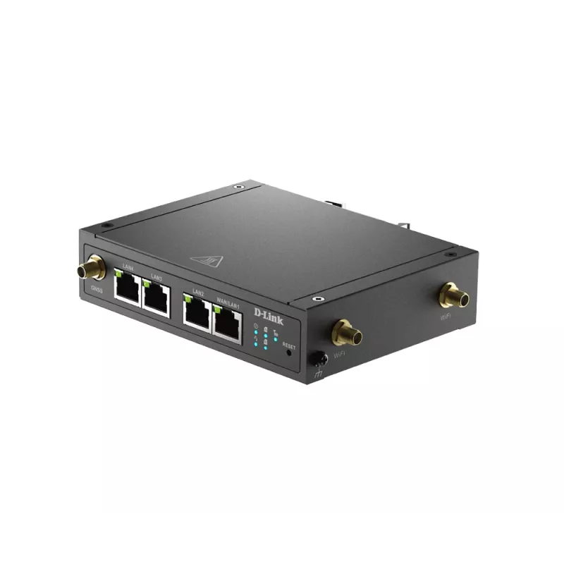 D-Link 4G LTE M2M VPN Wi-Fi Router, router sieci komórkowej, Czarny, Szyna DIN, 802.11b, 802.11g, Wi-Fi 4 (802.11n), 300 Mbit/s, 4G