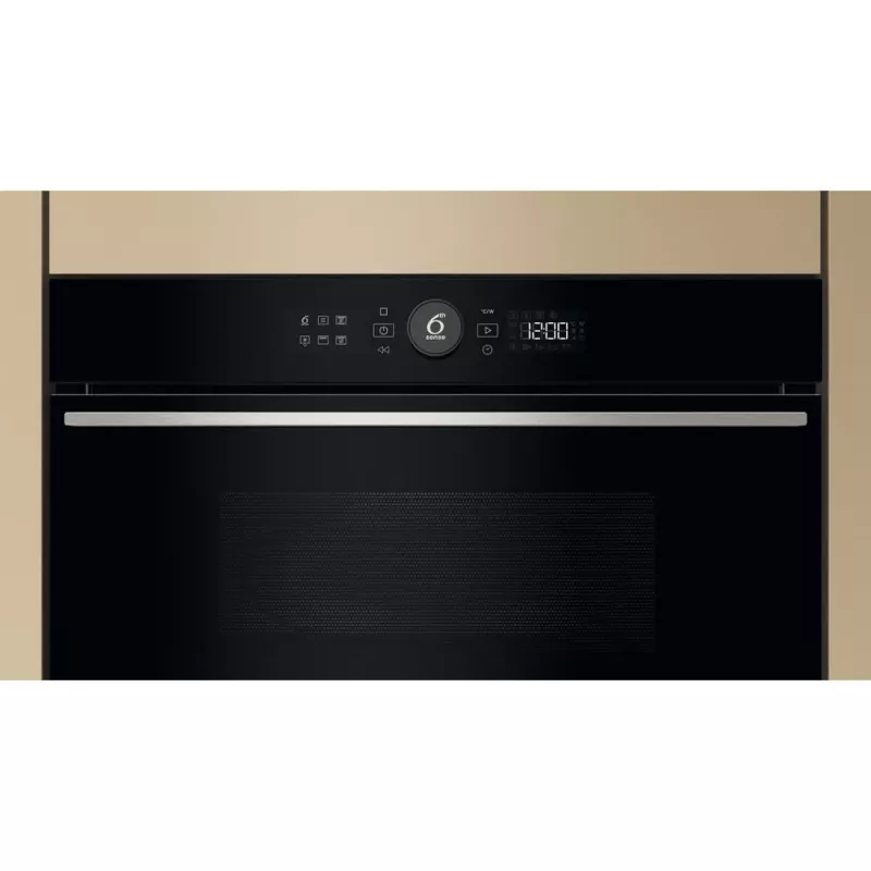 Whirlpool WMD54MX Czarny, Stal nierdzewna Kuchenka mikrofalowa z grillem Do zabudowy 31 L 1000 W
