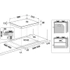 Whirlpool TGML 650 IX Stal nierdzewna Do zabudowy 58 cm Gaz 4 stref(y)
