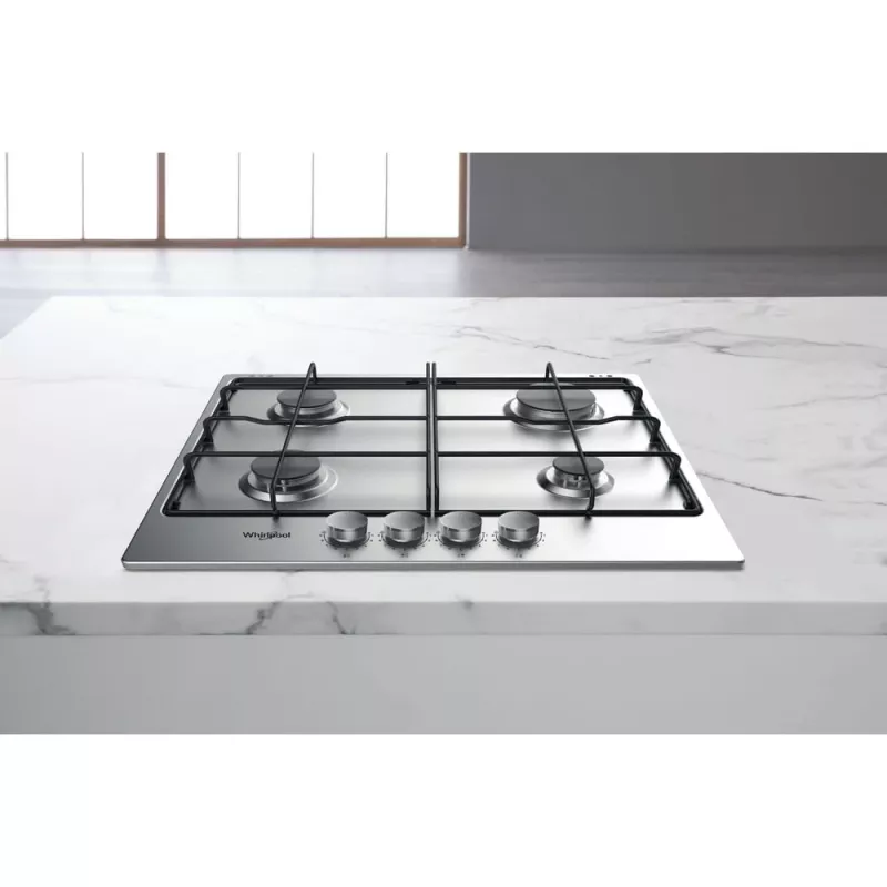 Whirlpool TGML 650 IX Stal nierdzewna Do zabudowy 58 cm Gaz 4 stref(y)